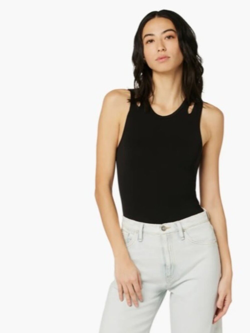 HUDSON CUTOUT SLEEVELESS TANK TOP SM EX COND